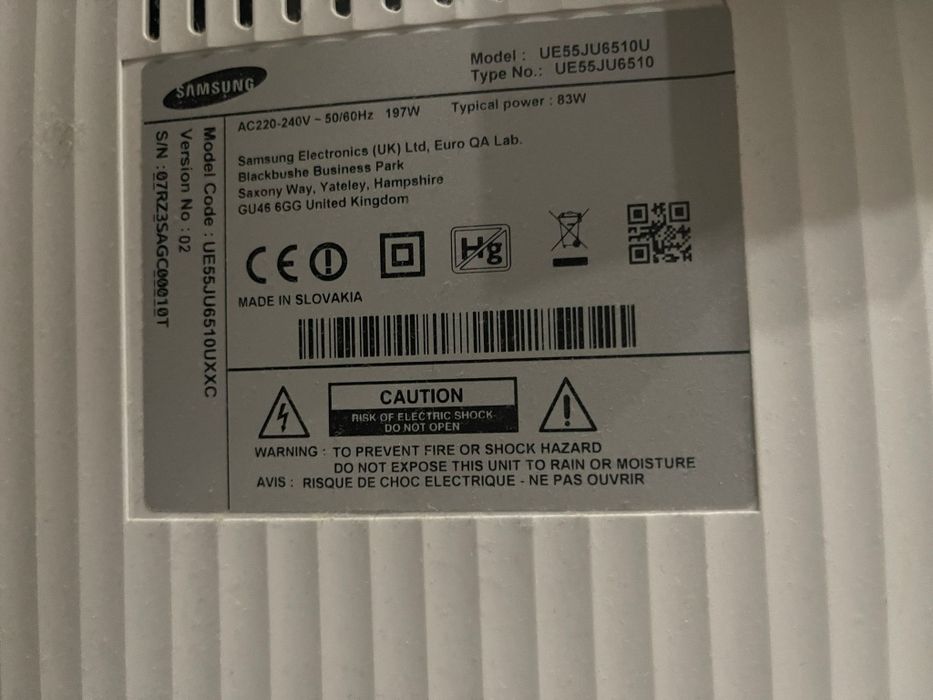 Tv samsung 65 polegadas curva, ecran partido