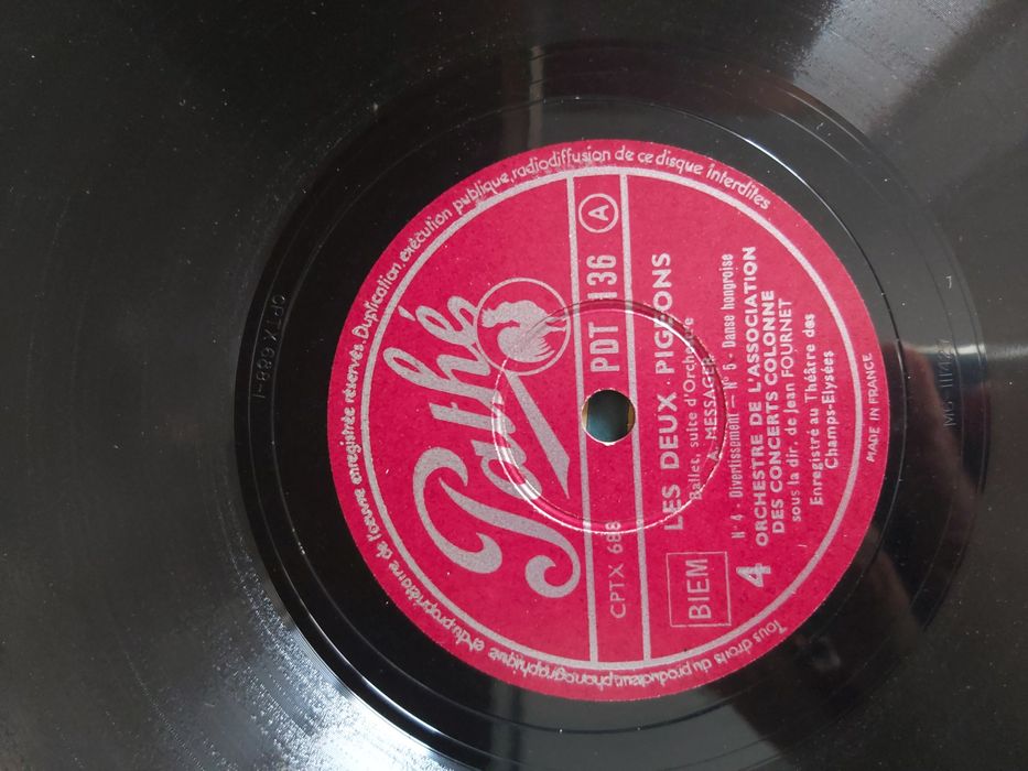 2 discos Pathé para grafonola