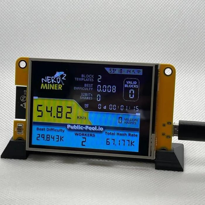 Nerdminer tela 2.8 e vários modelos bitminer33