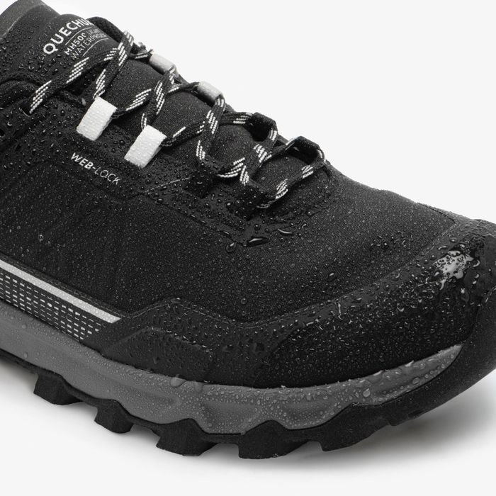 Calçado Impermeável de Caminhada Homem MH500 Light Preto