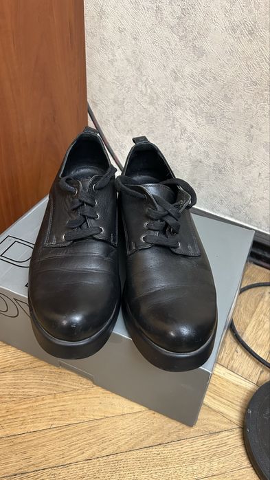 Туфли кожа черные