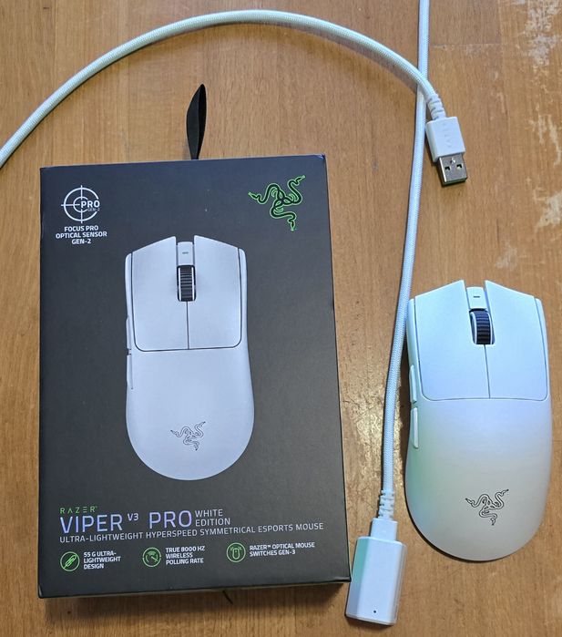Razer viper v3 pro wireless white / gaming mouse/ ігрова мишка