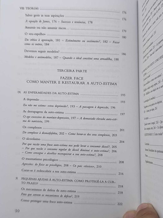 A Auto-Estima
Aprender a gostar de si para melhor viver com os outros