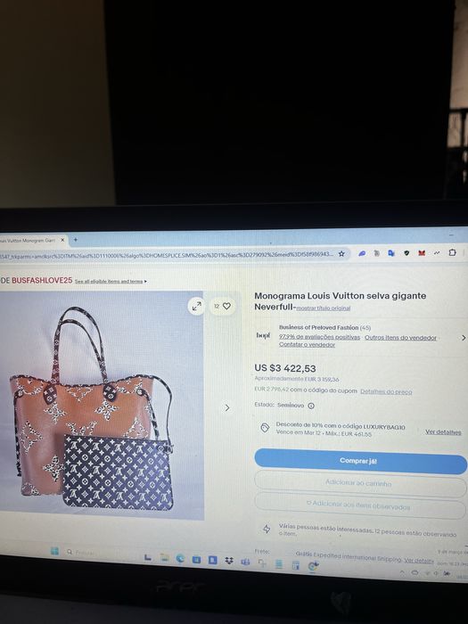 Mala Louis Vuitton MM Jungle Monogram