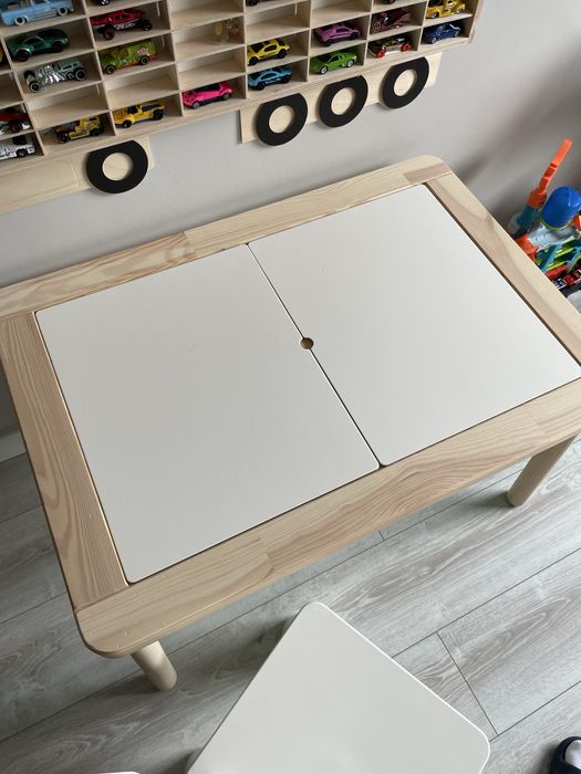 Stolik IKEA Flisat 83x58 + krzesełko IKEA Mammut ZESTAW dla dziecka