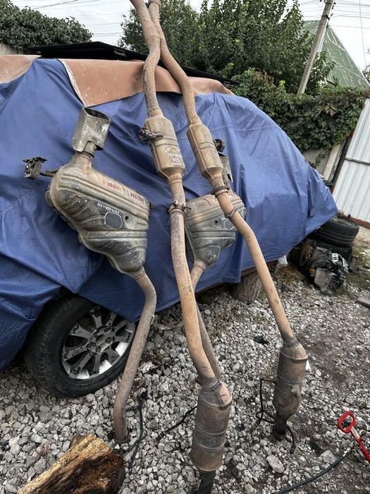 Выхлоп задняя банка резонатор мерседес мл mersedes mlw164