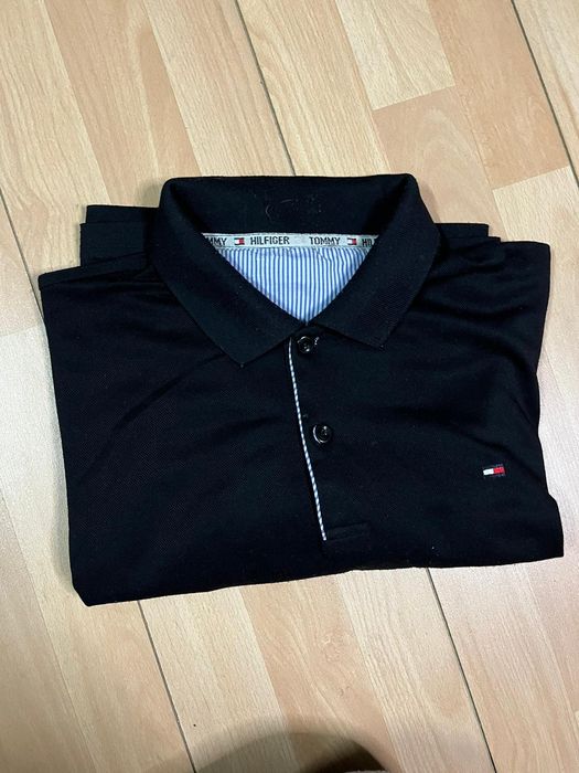 Polo preto Tommy Hilfiger