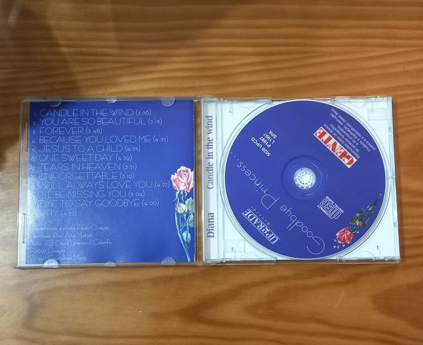 CD das músicas da princesa Diana