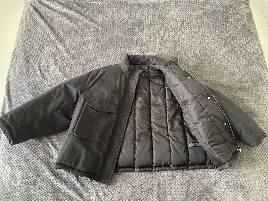 Темно-серая пуховая куртка ASOS DESIGN Petite