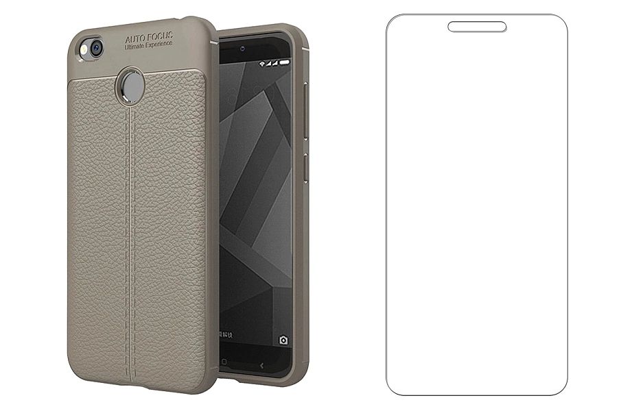 Etui elastyczne + szkło do Xiaomi Redmi 4X