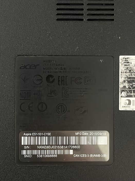 Робочий ноутбук Acer ES1-531