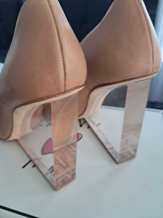 Maison Margiela H&M n buty caramel  38 eleganckie