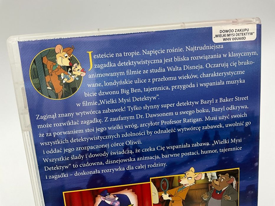 Wielki mysi detektyw DVD, The Great Mouse Detective, 1986, Disney