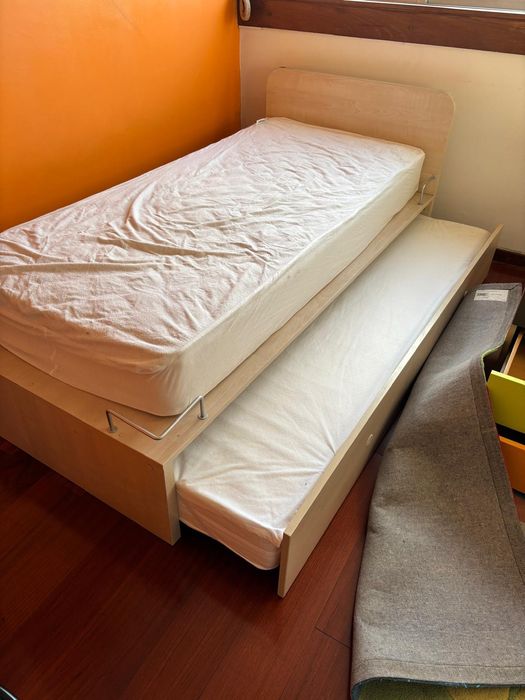 Cama solteiro dupla 200x100