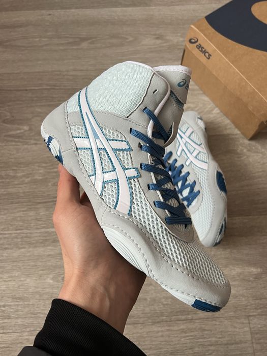 Боксерки/борцовки Asics Matblazer сині борцівки асікс