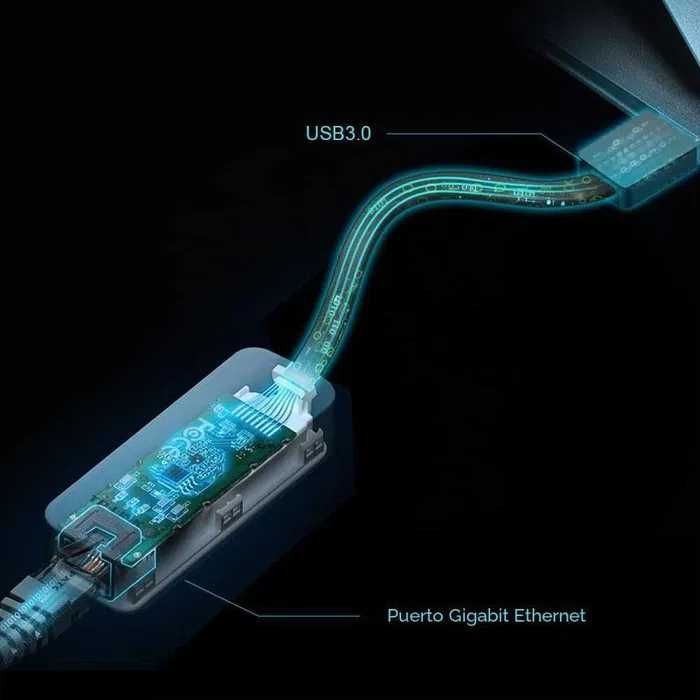 TP-Link UE306 USB 3.0 para Ethernet Gigabit RJ45 Adaptador LAN Laptop PC Nintendo Switch NOVO