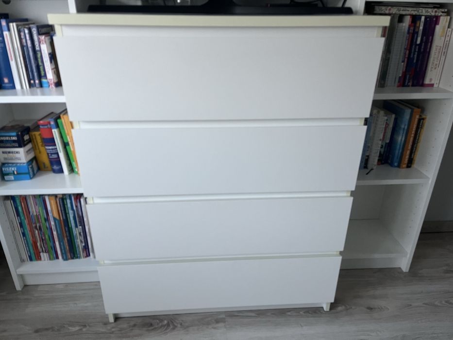 Komoda biała MALM IKEA 4 szuflady