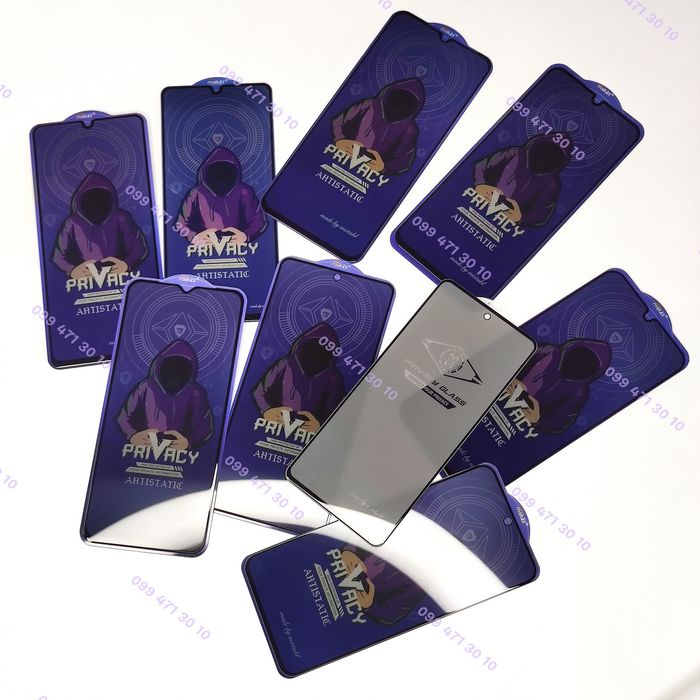 Приватное защитное стекло Samsung A15 S23FE A32 4G антишпигун самсунг