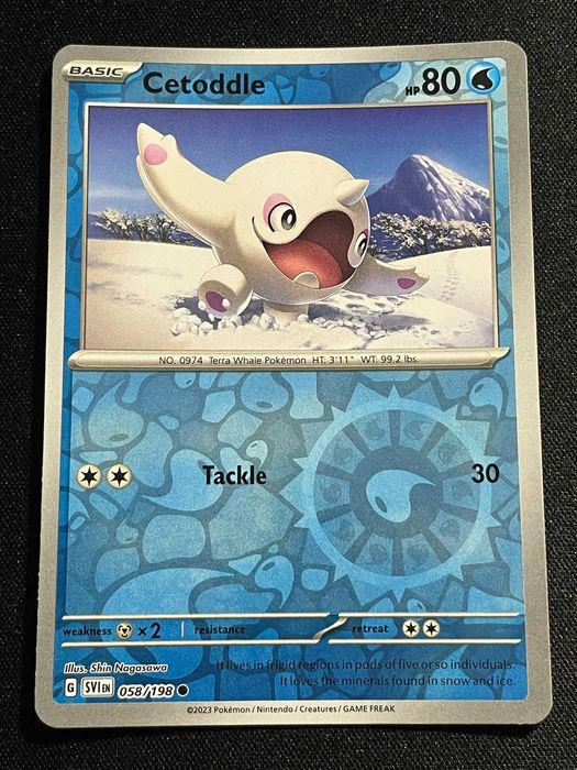 Carta Pokémon Cetoddle 58/198 Scarlet & Violet