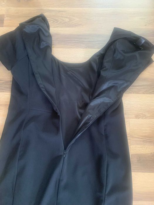 Sukienka Krótka Mała Czarna Mango Mini Elegancka r. L-XL / 40-42