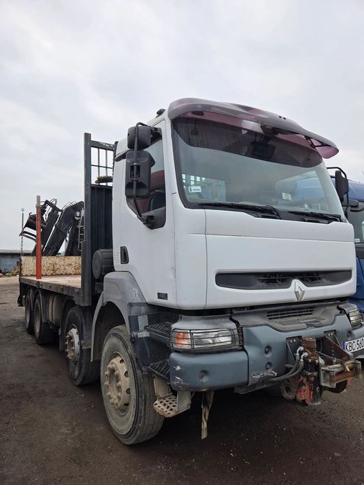 Renault Kerax  Kerax 8x4 , platforma, do drewna, HDS, UDT,