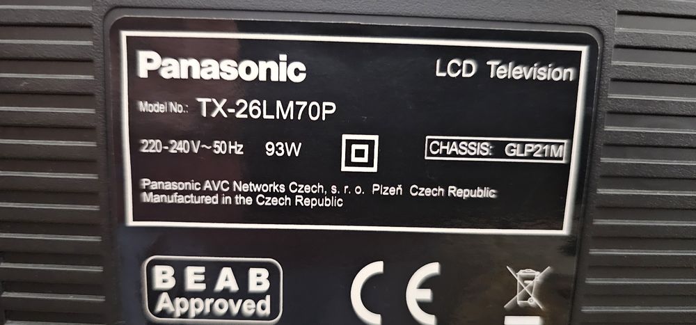 Telewizor Panasonic 26". Zamiana na telefon.