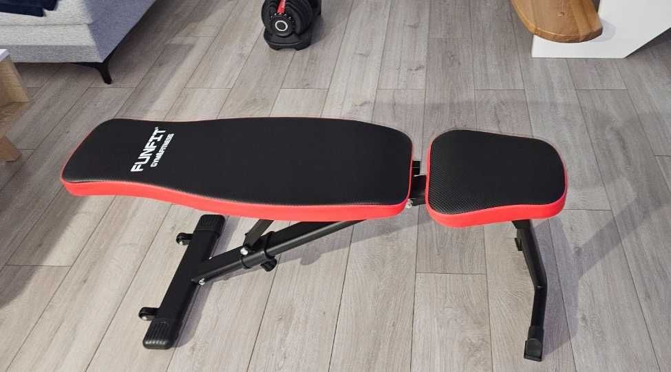 ŁAWKA TRENINGOWA NOWA wielopozycyjna solidna skośna płaska regulowana