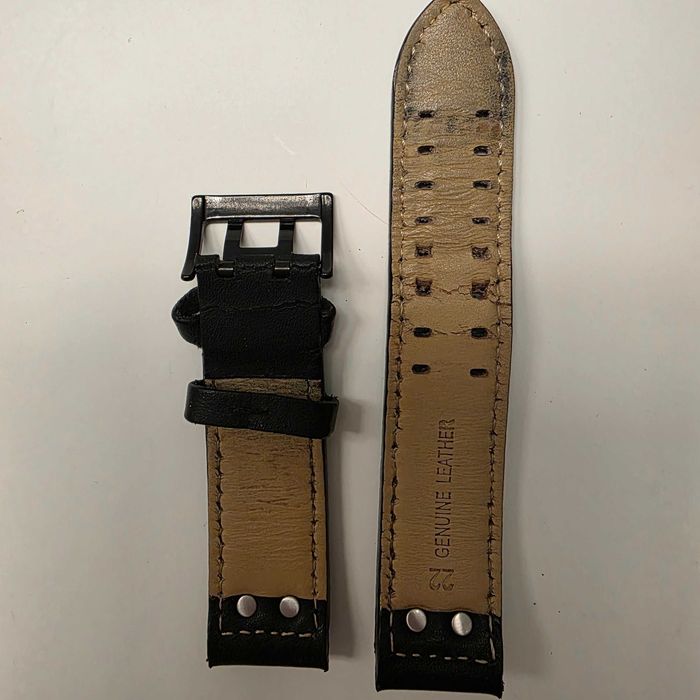 2 braceletes de pele de 22 mm