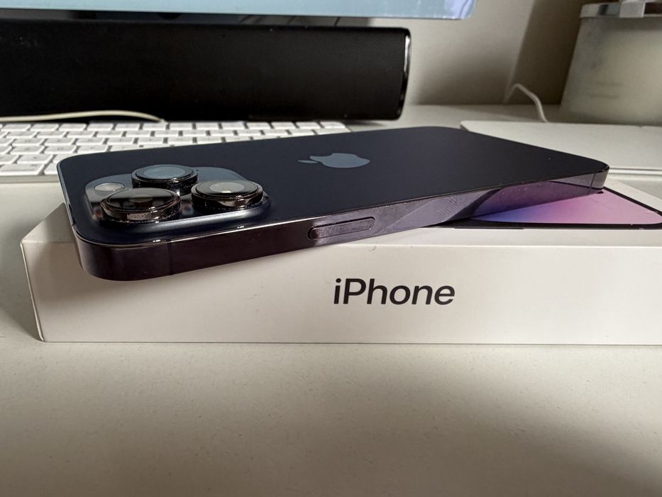 Bateria 100% iPhone 14 Pro Max 256gb Deep Purple Idealny