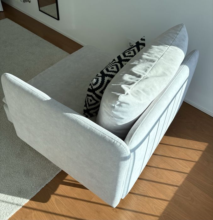 Poltrona Cadeirão Sofá 1 lugar Cinzento Almofadas Soderhamn IKEA