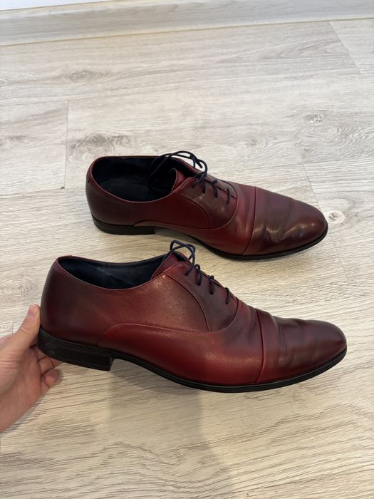 Buty męskie eleganckie półbuty do garnituru rozmiar 41 skórzane