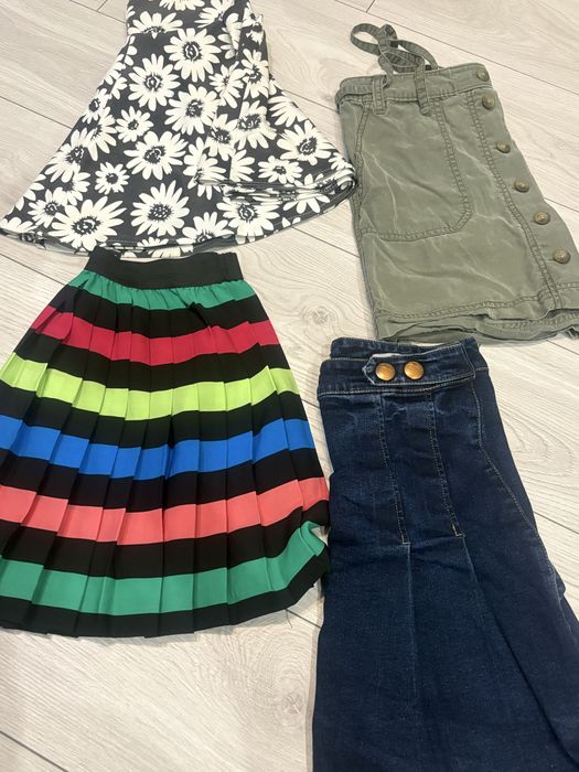 Zestaw 4 spódniczki dziewczęce xs 158 gap h&m tu