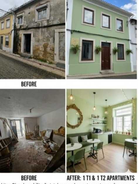 Centro Histórico de Odivelas – 2 Apartamentos p/obras totais