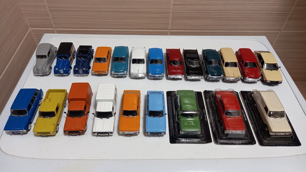 Автолегенды СССР и Авто на Службе от Deagostini 1/43