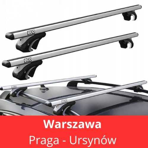 Bagażnik dachowy Belki na relingi ALU UNIWERSALNY 120CM Warszawa
