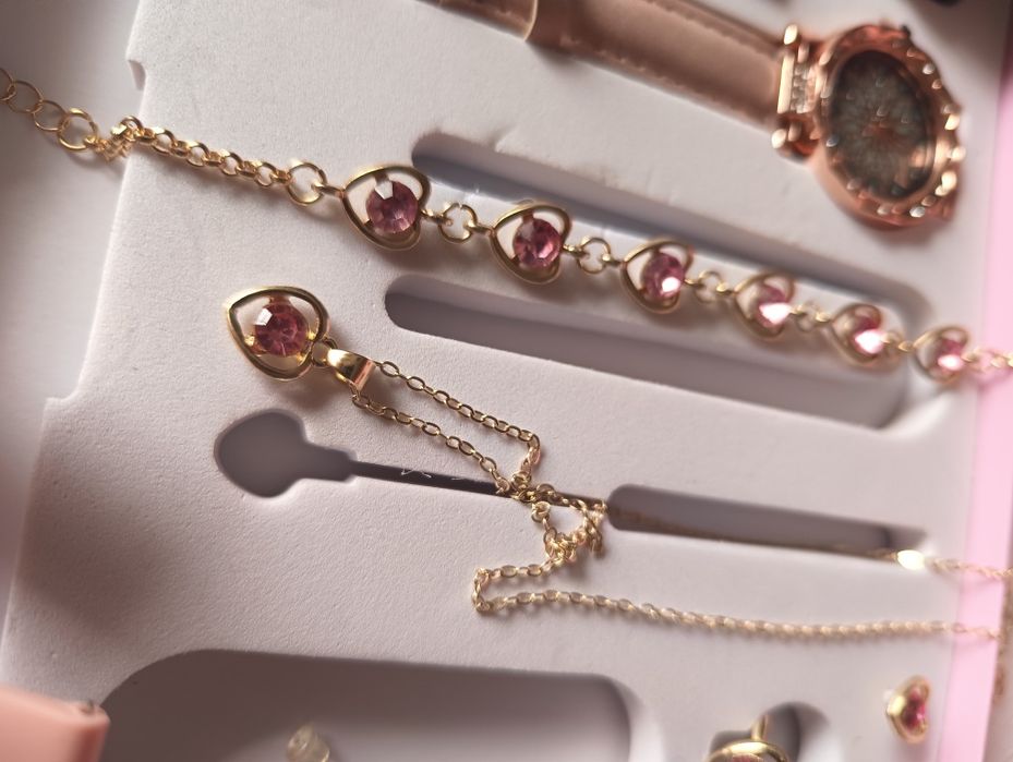 Pack Smart Watch + relógio + pulseira + colar + anel e brincos