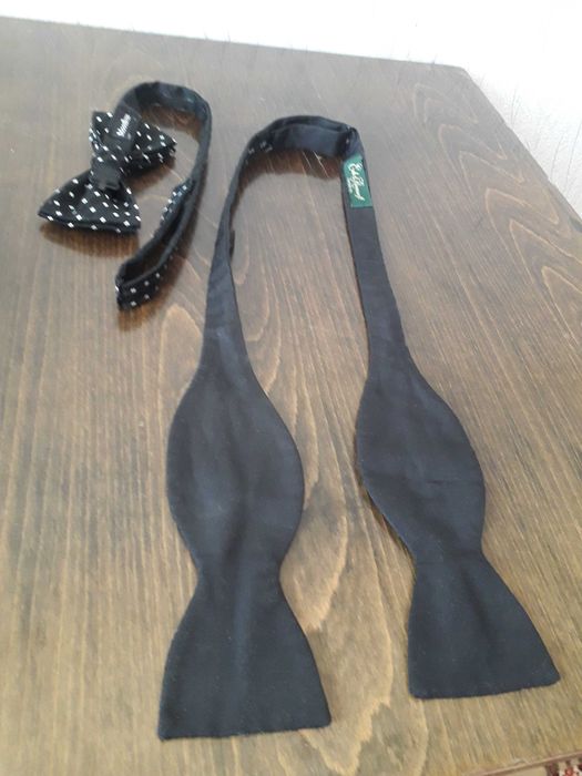 Английская черная бабочка Bowtie шелк оригинал