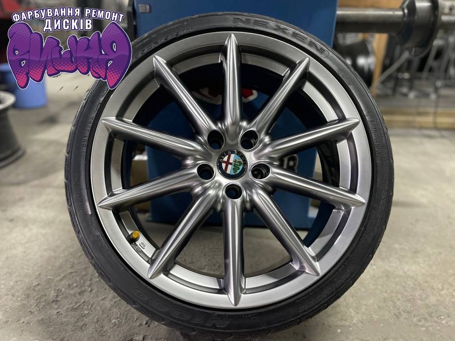 Реставрація фарбування, порошковая покраска дисков. Пескоструй