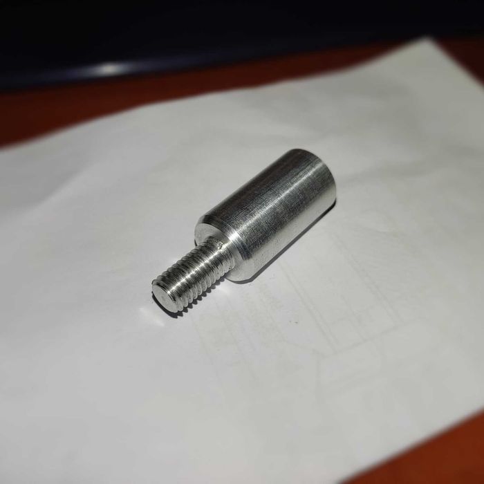 Переходник адаптер BSF 3/8"-20(55°) - М8×1,25 (голова подсак -а)