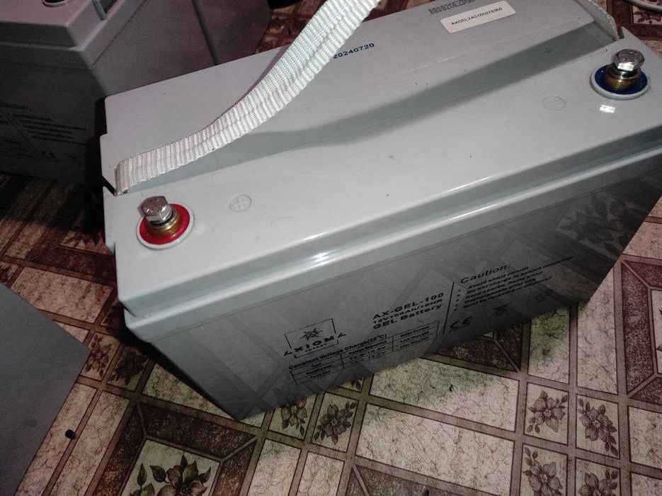 Акумулятор гелевий для ДБЖ 100Ah 12В, AXIOMA AX-GEL-100 2 шт.