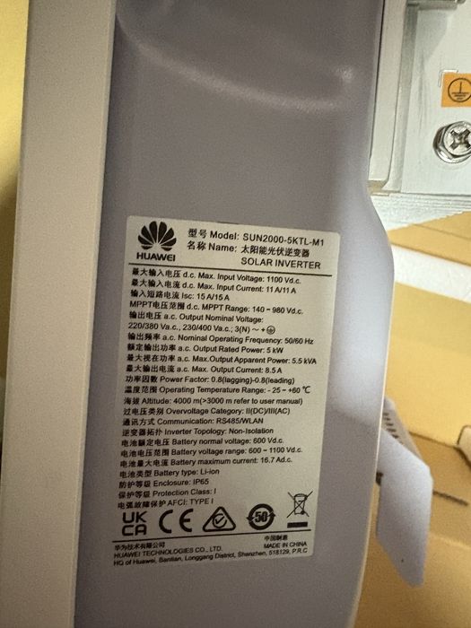 Inwerter falownik hybrydowy Huawei SUN2000-5KTL-M1