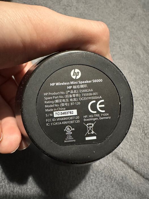 Głośnik HP bezprzewodowy Mini S6000