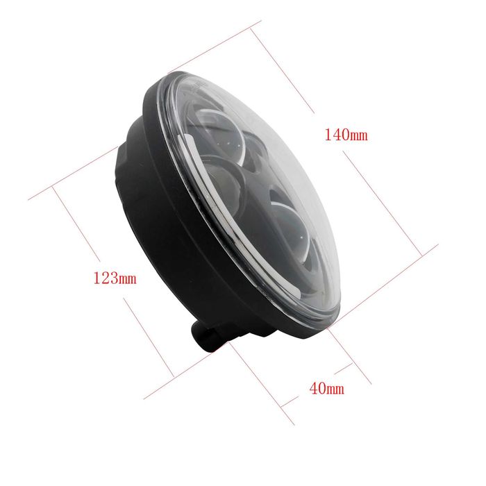 Дельта Альфа ЛЕД ФАРА LED 5,75" H4 Ява ІЖ ИЖ мото ВАЗ-2106