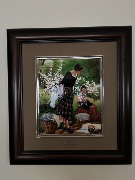 Dois quadros moldura esmalte64752094012290123