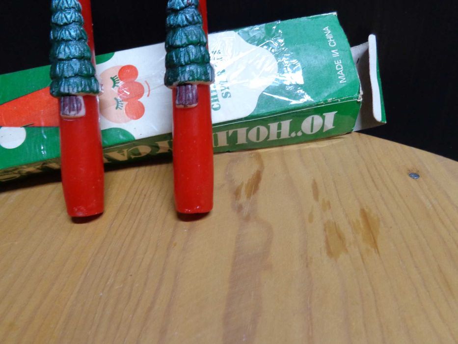 Velas com árvore de Natal