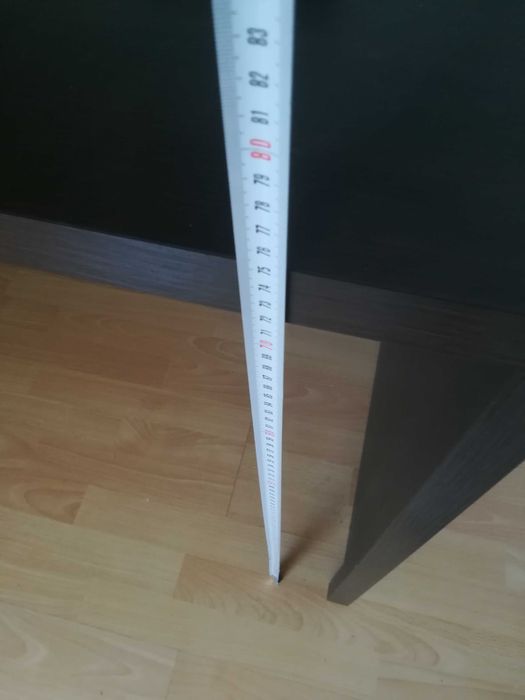 Duże biurko wenge ciemny brąz 160 x 70 cm używane