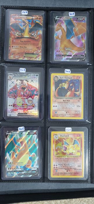 Pokémon Charizards GX V EX VStar Radiant Vmax base set