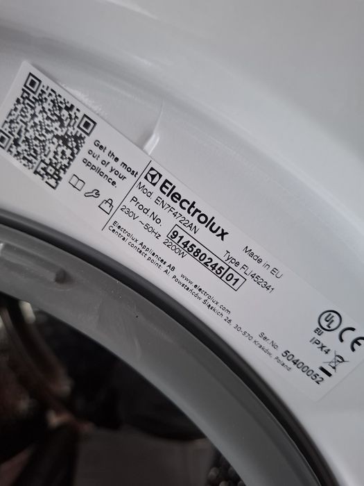 Máquina lavar roupa, NOVA, encastrável, ELECTROLUX Perfect Care 700, 7