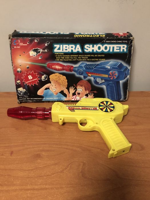 Zibra Shooter 1989 cheng ching toys retro nostalgia