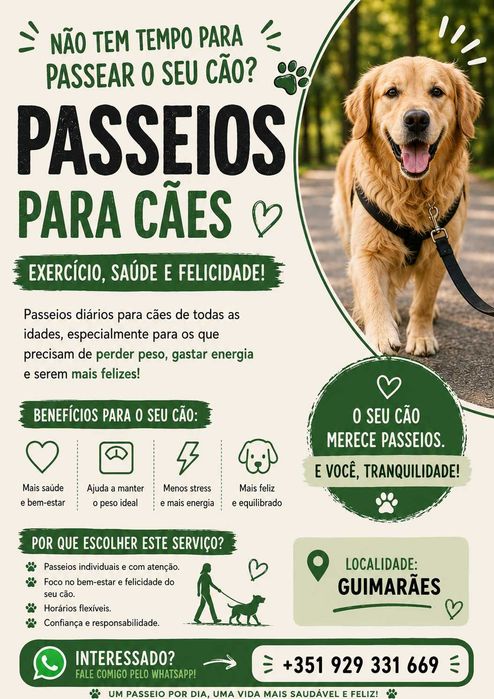 Passeio de Cães em Guimarães